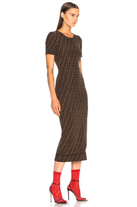 fendi logo print dress|fendi logo dress for women.